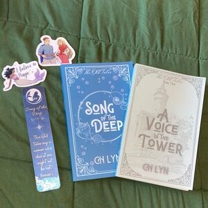 2 SIGNED Book Series with stickers and Bookmark